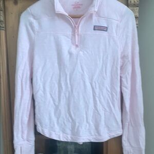 Vineyard Vines Kids Pink Quarter-Zip Pullover
